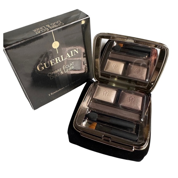 GUERLAIN Ombre Éclat Duo & Liner Eyeshadow Palette L’Heure Fumée 380 New - Picture 11 of 11